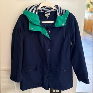 St. John’s Bay Navy Blue Jacket with Green Hood